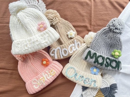 Personalized Crochet Baby Beanie