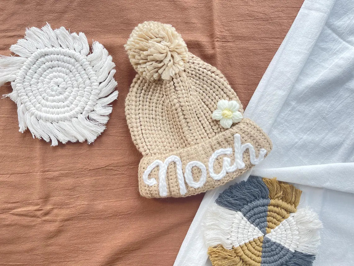 Personalized Crochet Baby Beanie